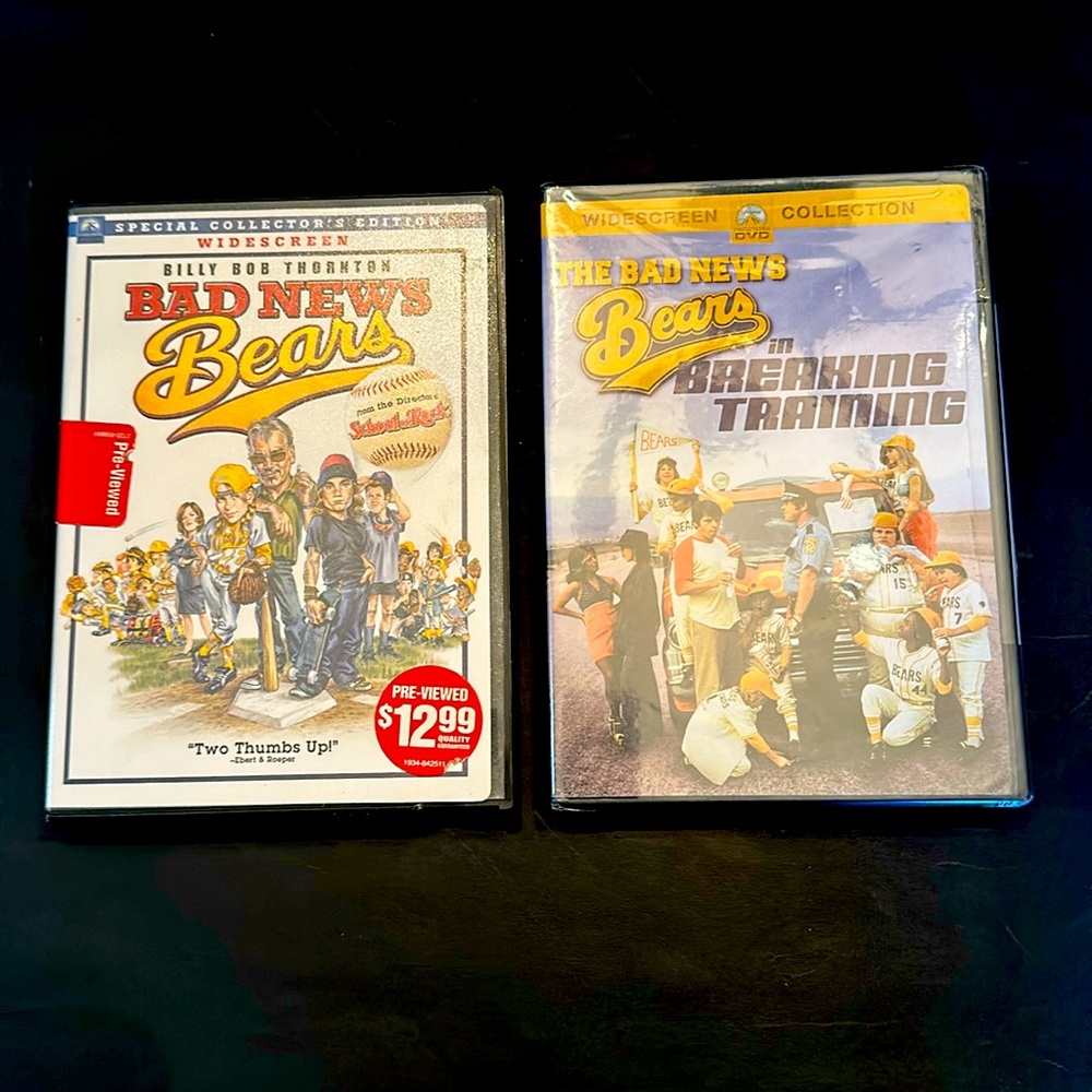 Bad News Bears 1&2 DVD one movie is new and sealed